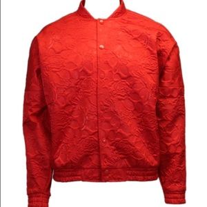 adidas red flower jacket